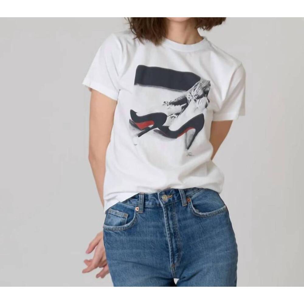 NEW CPRESS STUDIO time out mushie tee in white